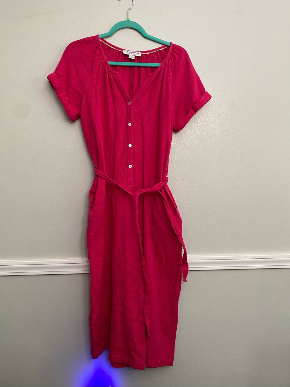 Women’s Tommy Bahama Capri Length Pink Jumpsuit - S